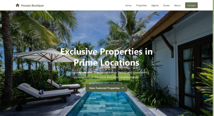 Houses Boutique - Plantilla Inmobiliaria